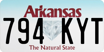 AR license plate 794KYT