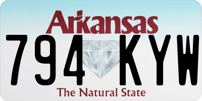 AR license plate 794KYW