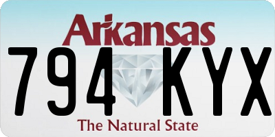 AR license plate 794KYX