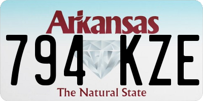 AR license plate 794KZE