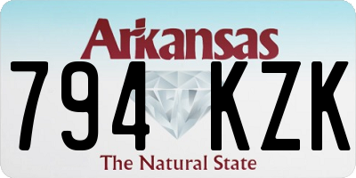 AR license plate 794KZK