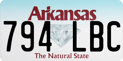 AR license plate 794LBC