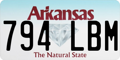 AR license plate 794LBM