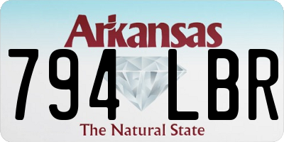 AR license plate 794LBR