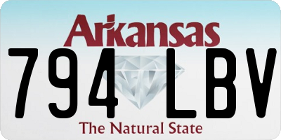 AR license plate 794LBV