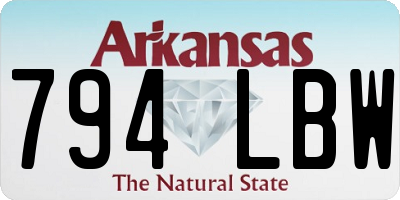 AR license plate 794LBW