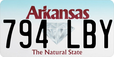 AR license plate 794LBY