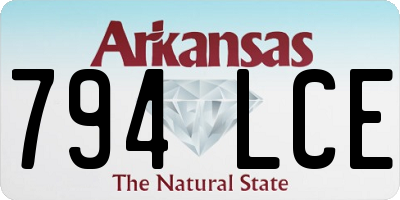 AR license plate 794LCE