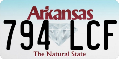 AR license plate 794LCF