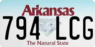AR license plate 794LCG