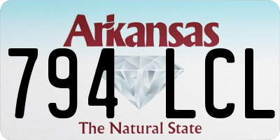 AR license plate 794LCL