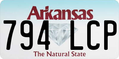AR license plate 794LCP