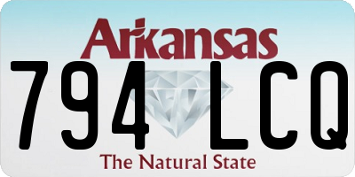 AR license plate 794LCQ