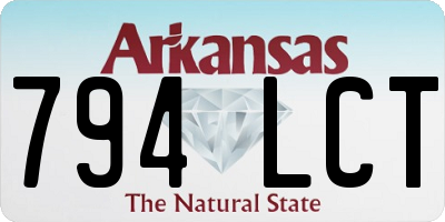 AR license plate 794LCT