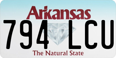 AR license plate 794LCU
