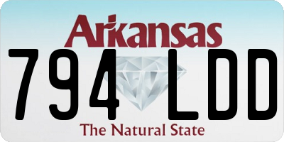 AR license plate 794LDD