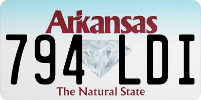 AR license plate 794LDI