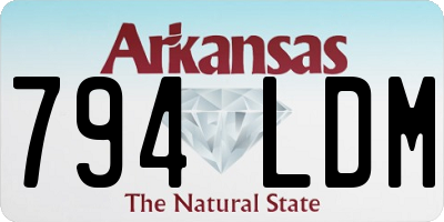 AR license plate 794LDM