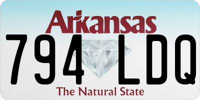AR license plate 794LDQ
