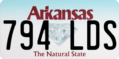 AR license plate 794LDS
