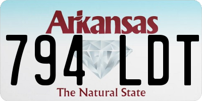 AR license plate 794LDT
