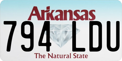 AR license plate 794LDU