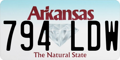 AR license plate 794LDW