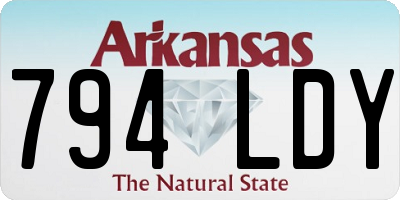 AR license plate 794LDY
