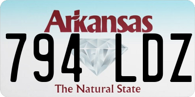 AR license plate 794LDZ