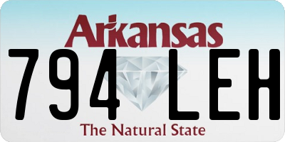 AR license plate 794LEH