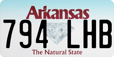 AR license plate 794LHB