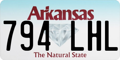 AR license plate 794LHL