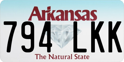AR license plate 794LKK