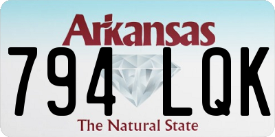 AR license plate 794LQK