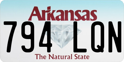 AR license plate 794LQN