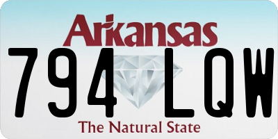 AR license plate 794LQW