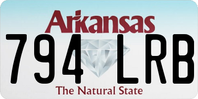 AR license plate 794LRB