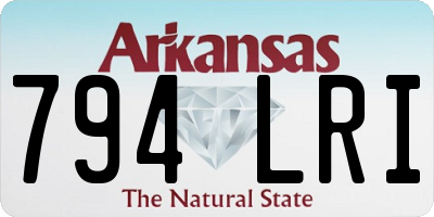 AR license plate 794LRI