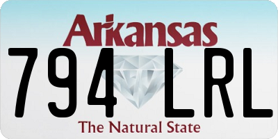 AR license plate 794LRL