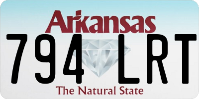 AR license plate 794LRT