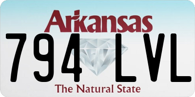 AR license plate 794LVL