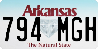 AR license plate 794MGH