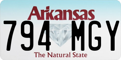 AR license plate 794MGY