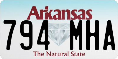 AR license plate 794MHA