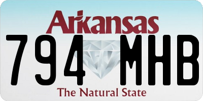 AR license plate 794MHB