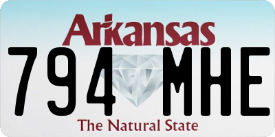 AR license plate 794MHE