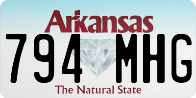 AR license plate 794MHG