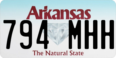 AR license plate 794MHH