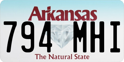 AR license plate 794MHI