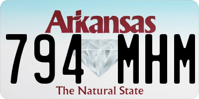 AR license plate 794MHM